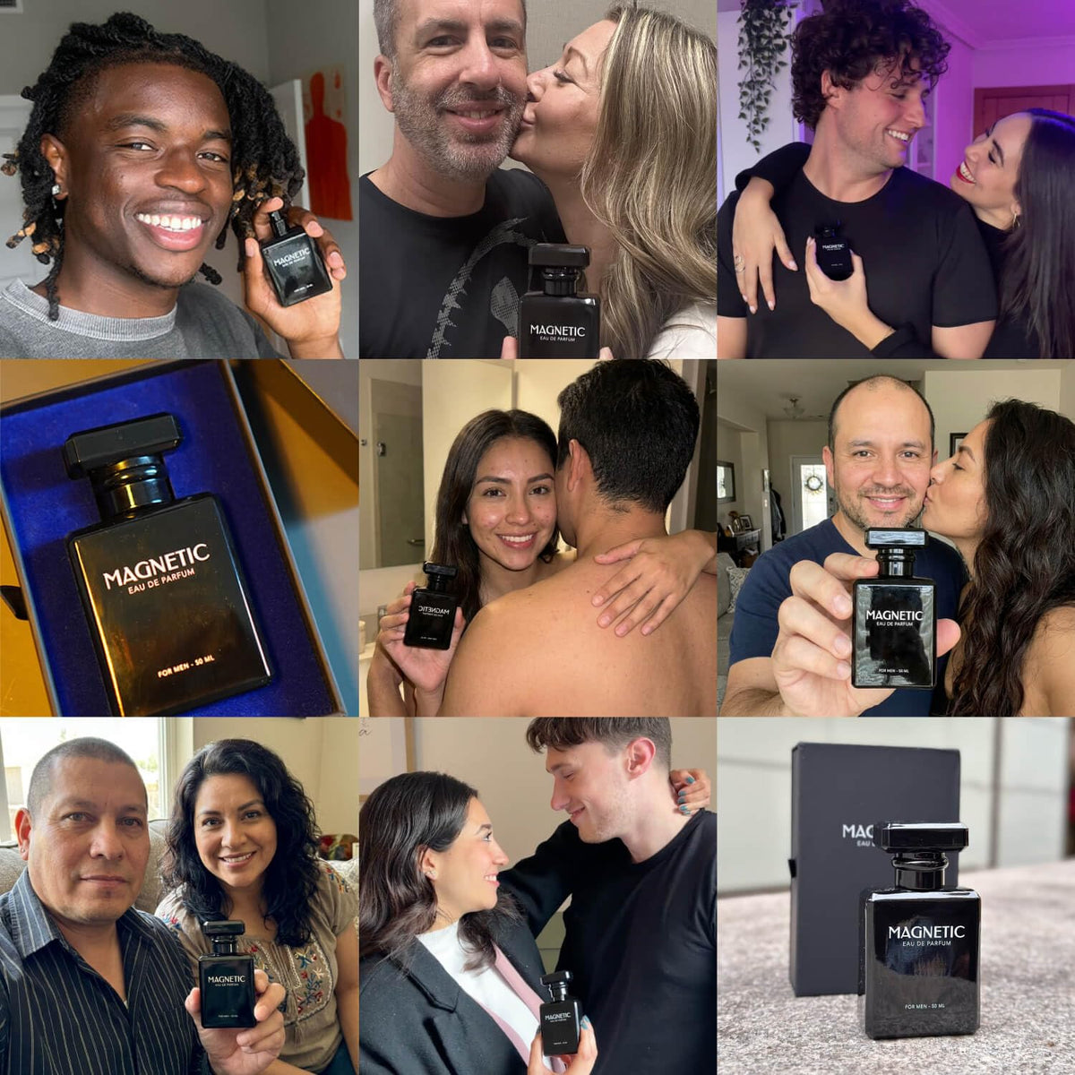 Magnetic Eau de Parfum for Men with Pheromone-Inspired FEROMAX Formula, 50mL