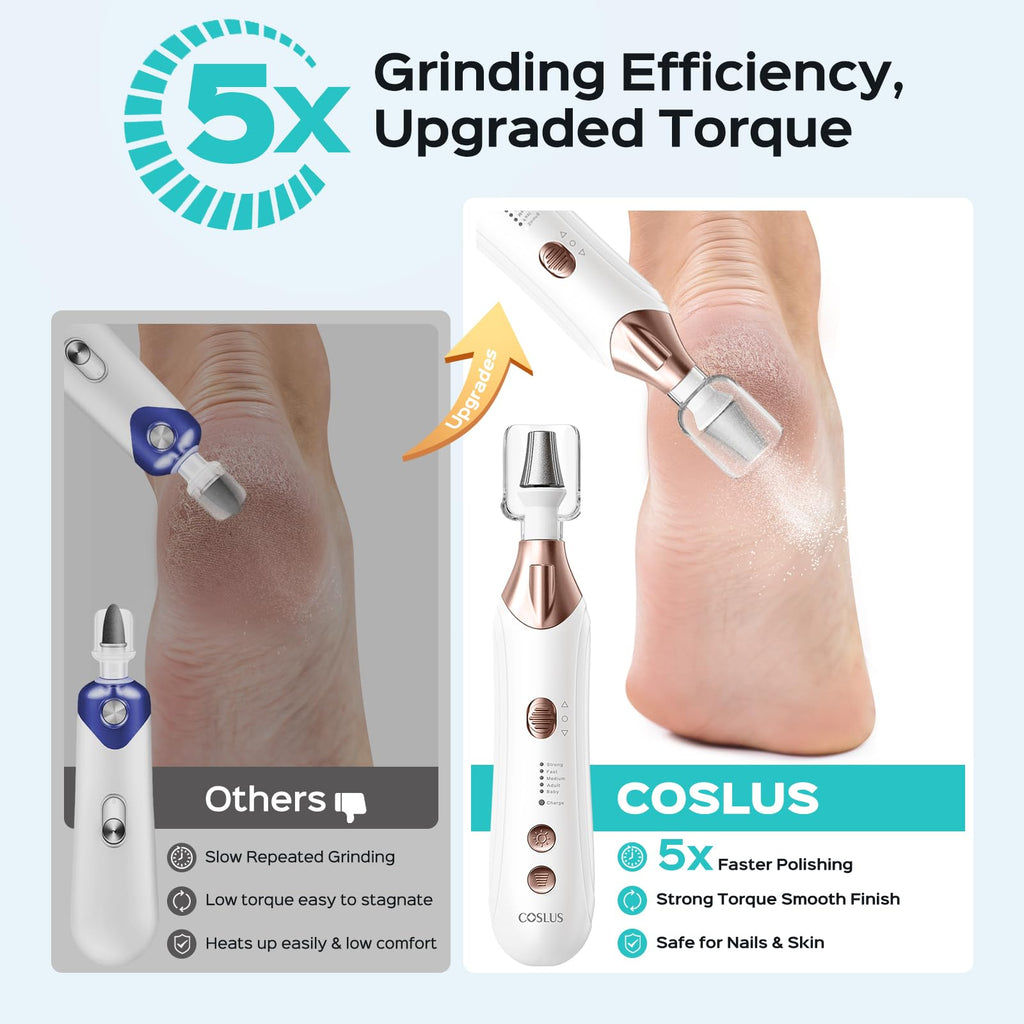 COSLUS 5-in-1 Electric Manicure & Pedicure Nail Care Kit