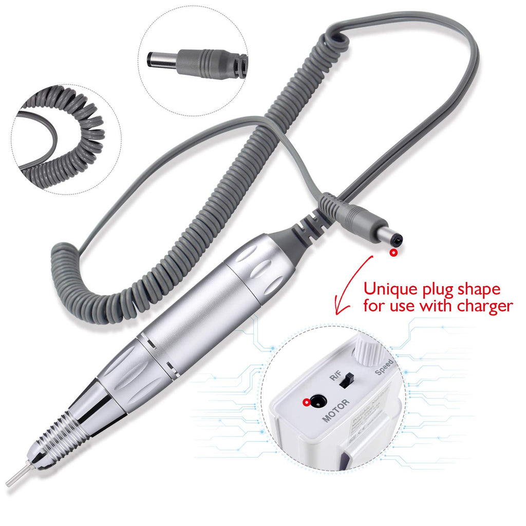 AZ GOGO TP283 Nail Drill Handpiece, 0-30,000 RPM Portable Electric Nail Tool