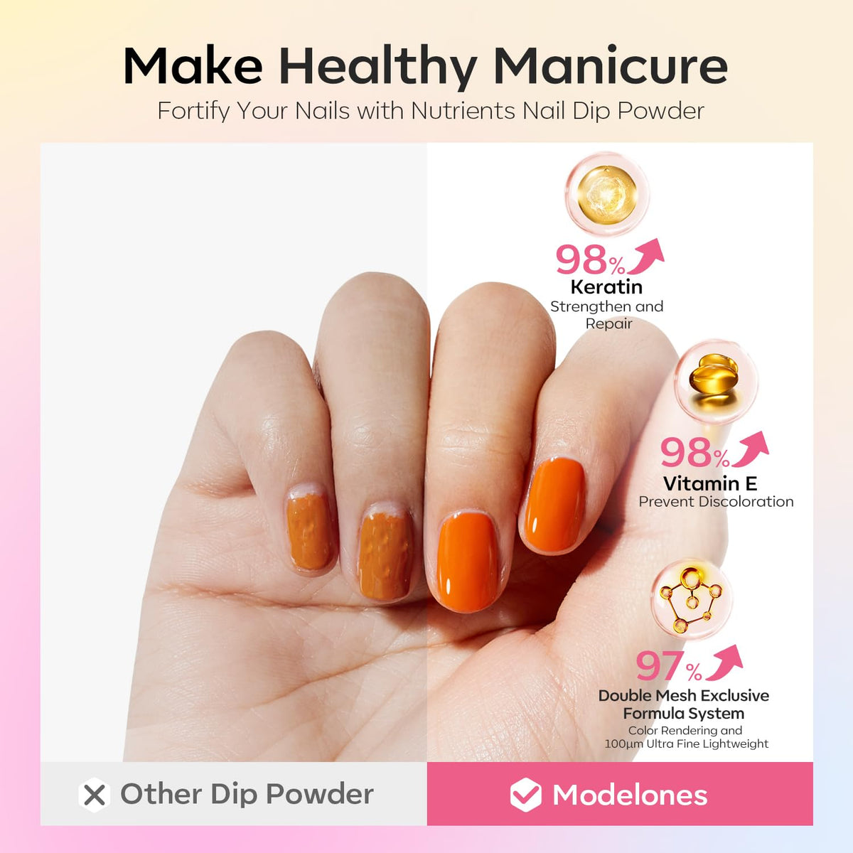 Modelones Dip Powder Nail Kit, 20-Color Set with Liquids and Tools