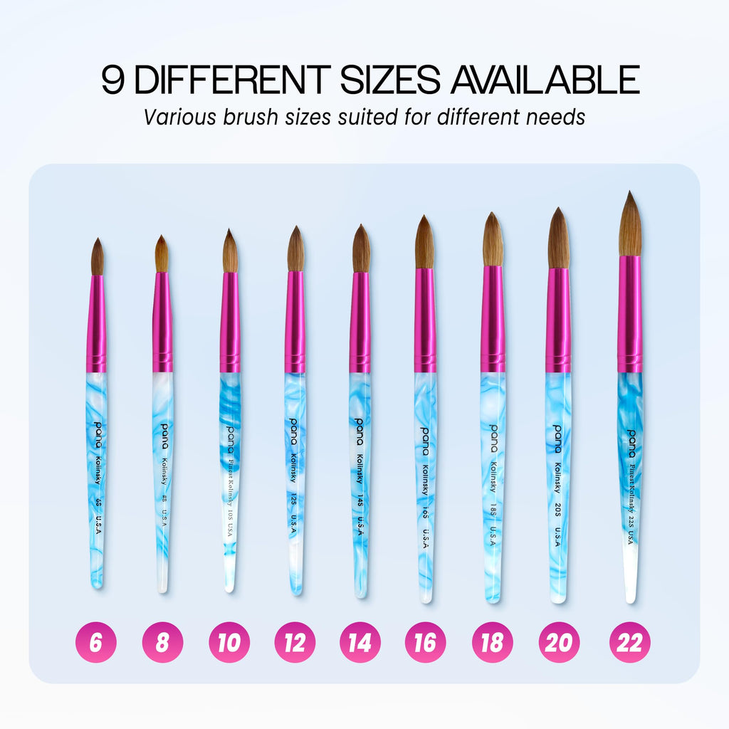 PANA USA Pure Kolinsky Hair Acrylic Nail Brush
