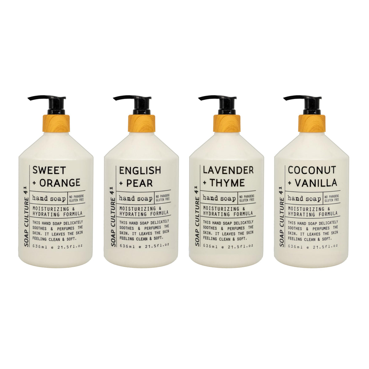 Home & Body Company Soap Culture 41 Hand Soap Collection, 4 Pack