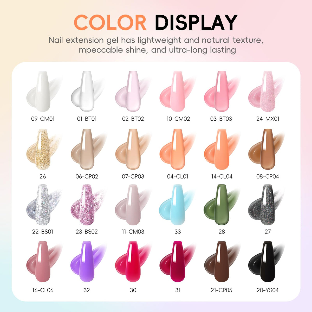 PEACOLOR Poly Nail Gel Kit