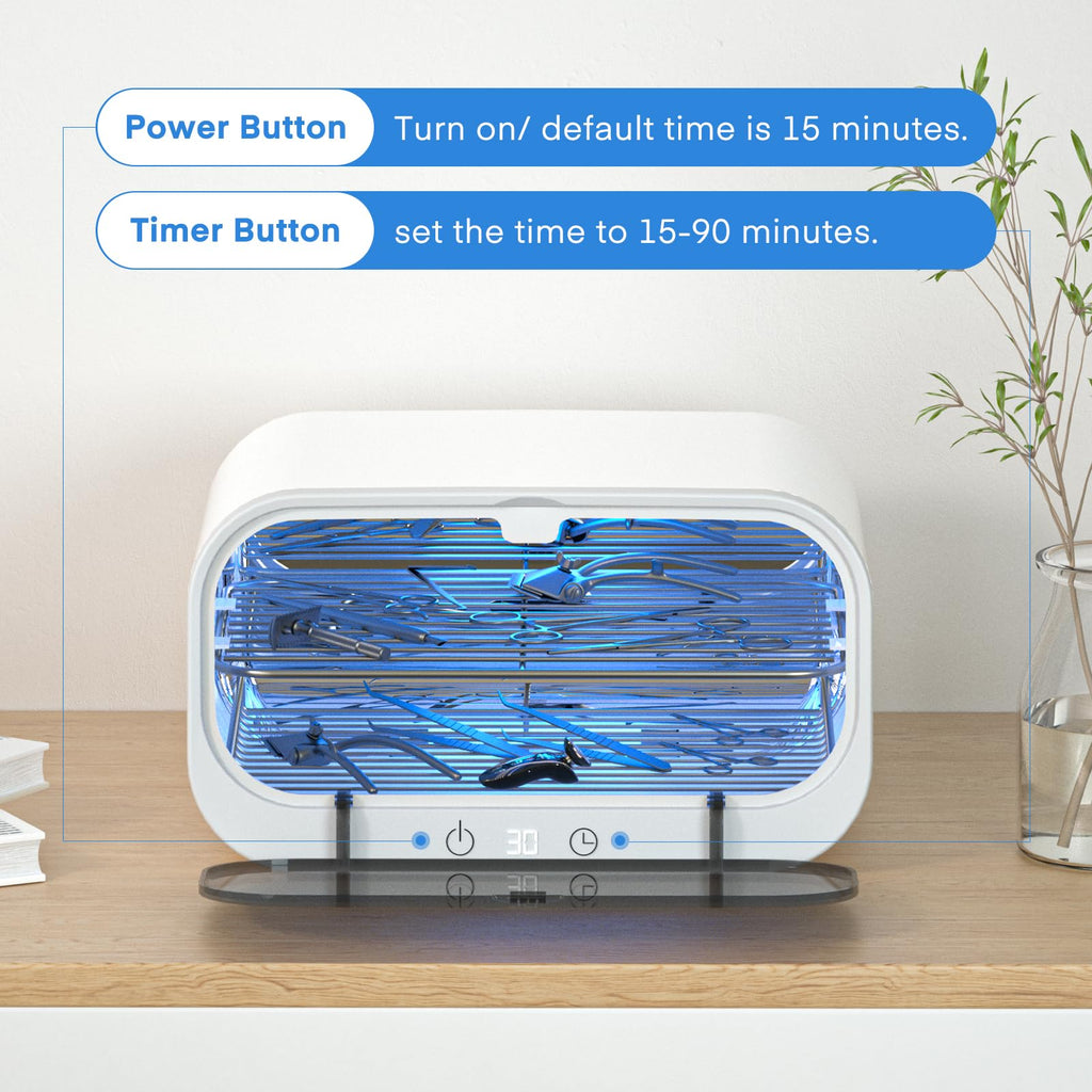 Yofuly 12L Double-Layer Sterilizer and Nail Tool Cleaning Cabinet