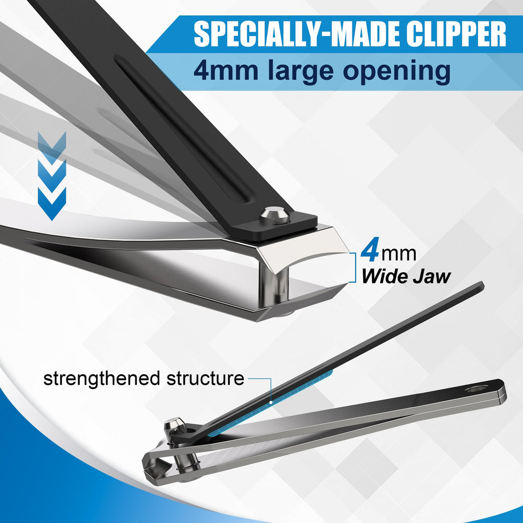 DEPSUNNY Foldable Long-Handled Toenail Clipper with Adjustable Magnifier