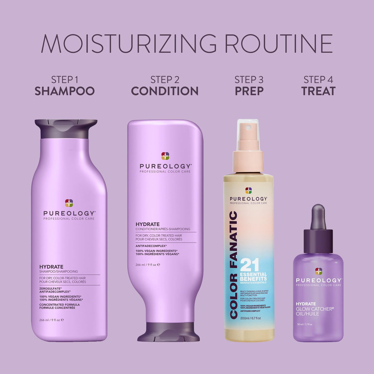 Pureology Hydrate Moisturizing Shampoo for Dry, Color-Treated Hair