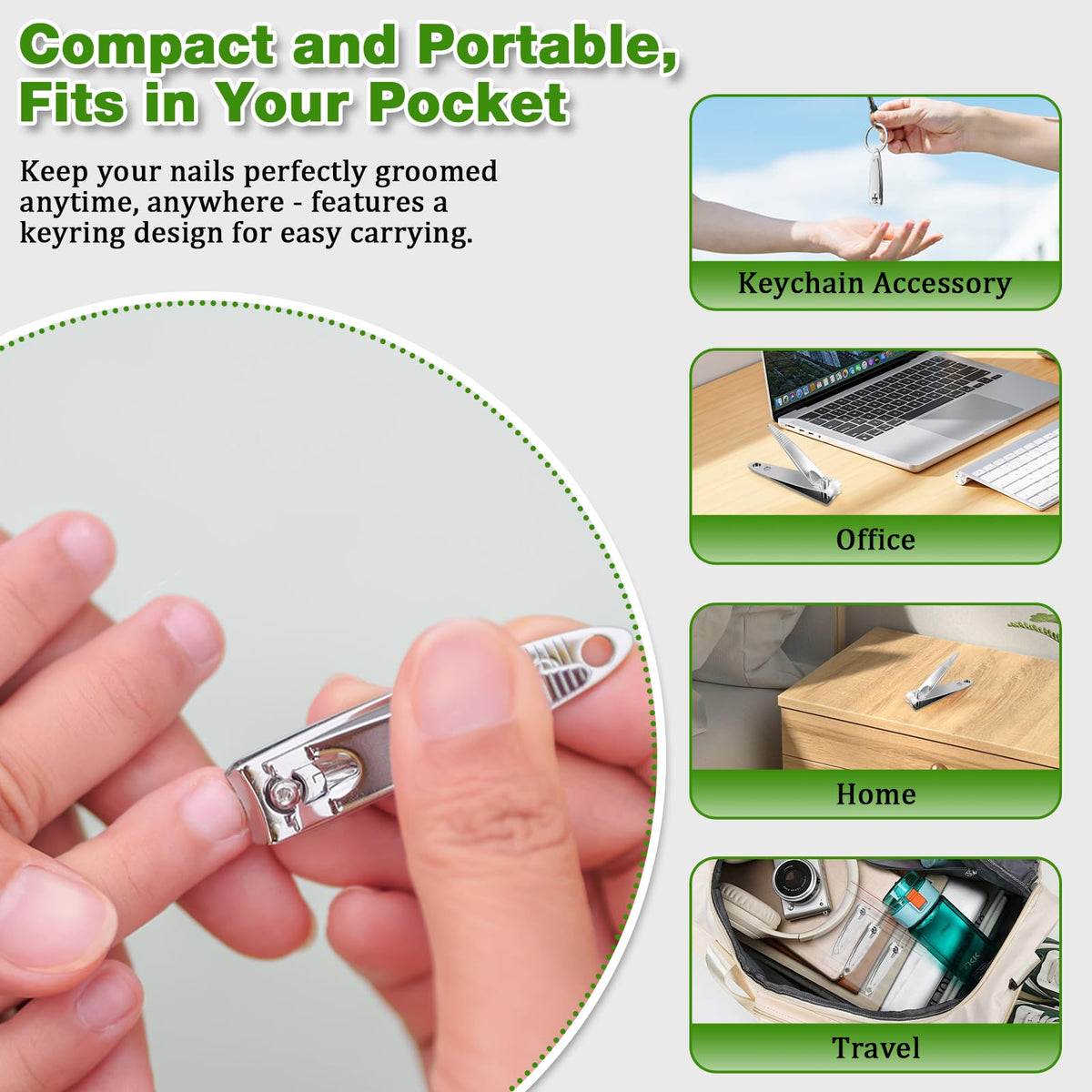 Individually Wrapped Stainless Steel Nail Clippers Bulk