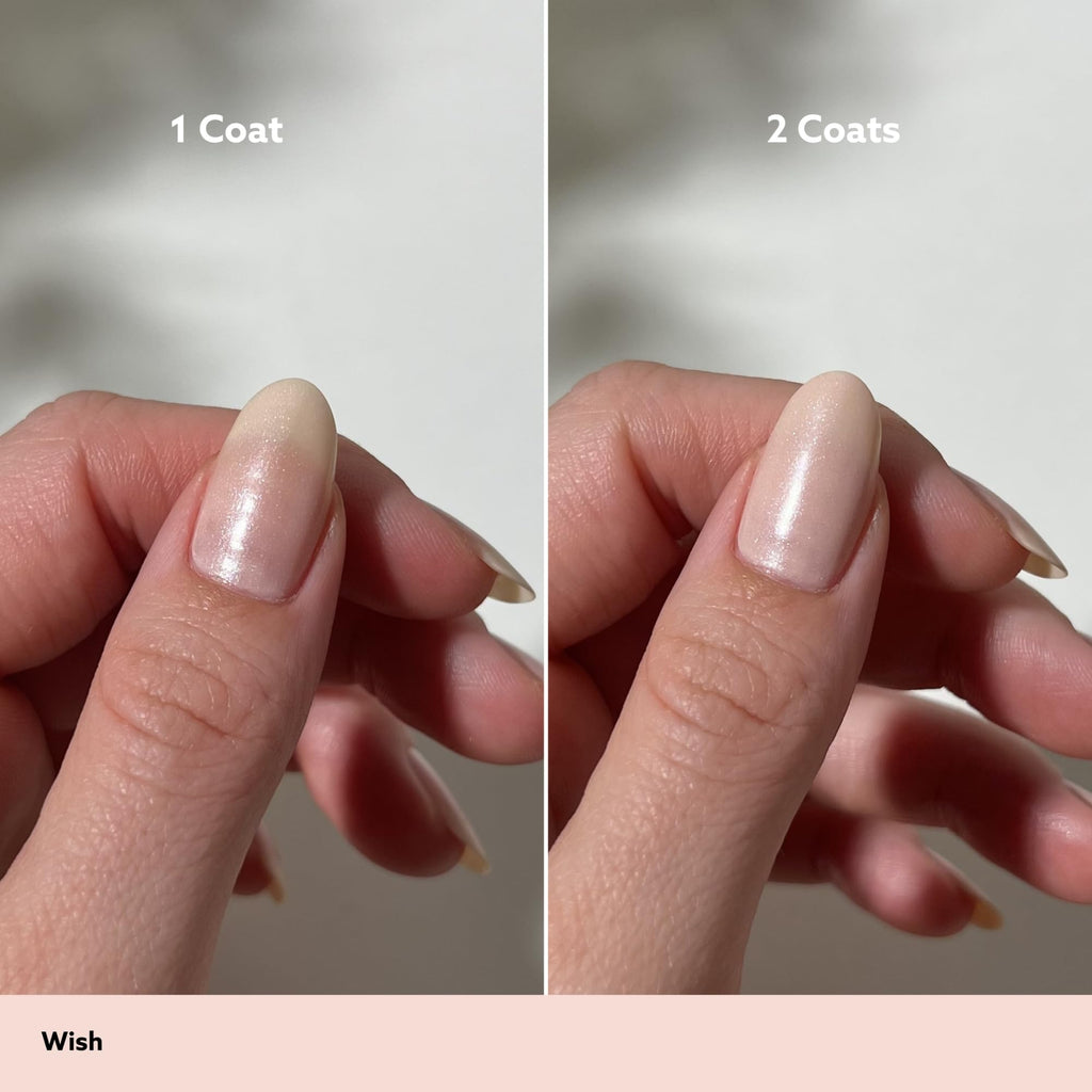 Dazzle Dry Nail Lacquer Step 3 – Wish, Light Almond Shimmer, 0.5 fl oz