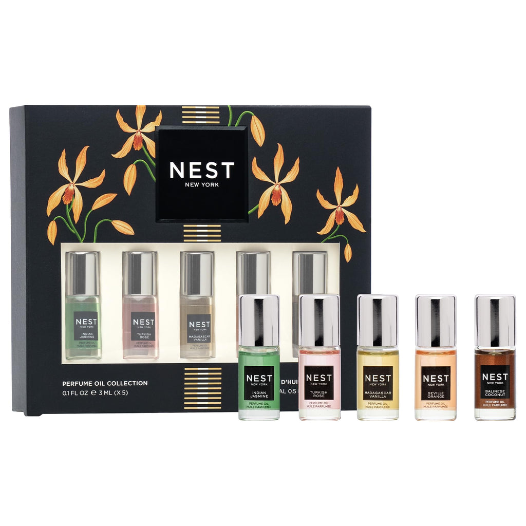 NEST New York Perfume Oil Discovery Set with 5 Rollerball Fragrances