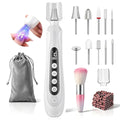 HSKAI Electric Nail File for Manicure & Pedicure with LCD Display and Lamp