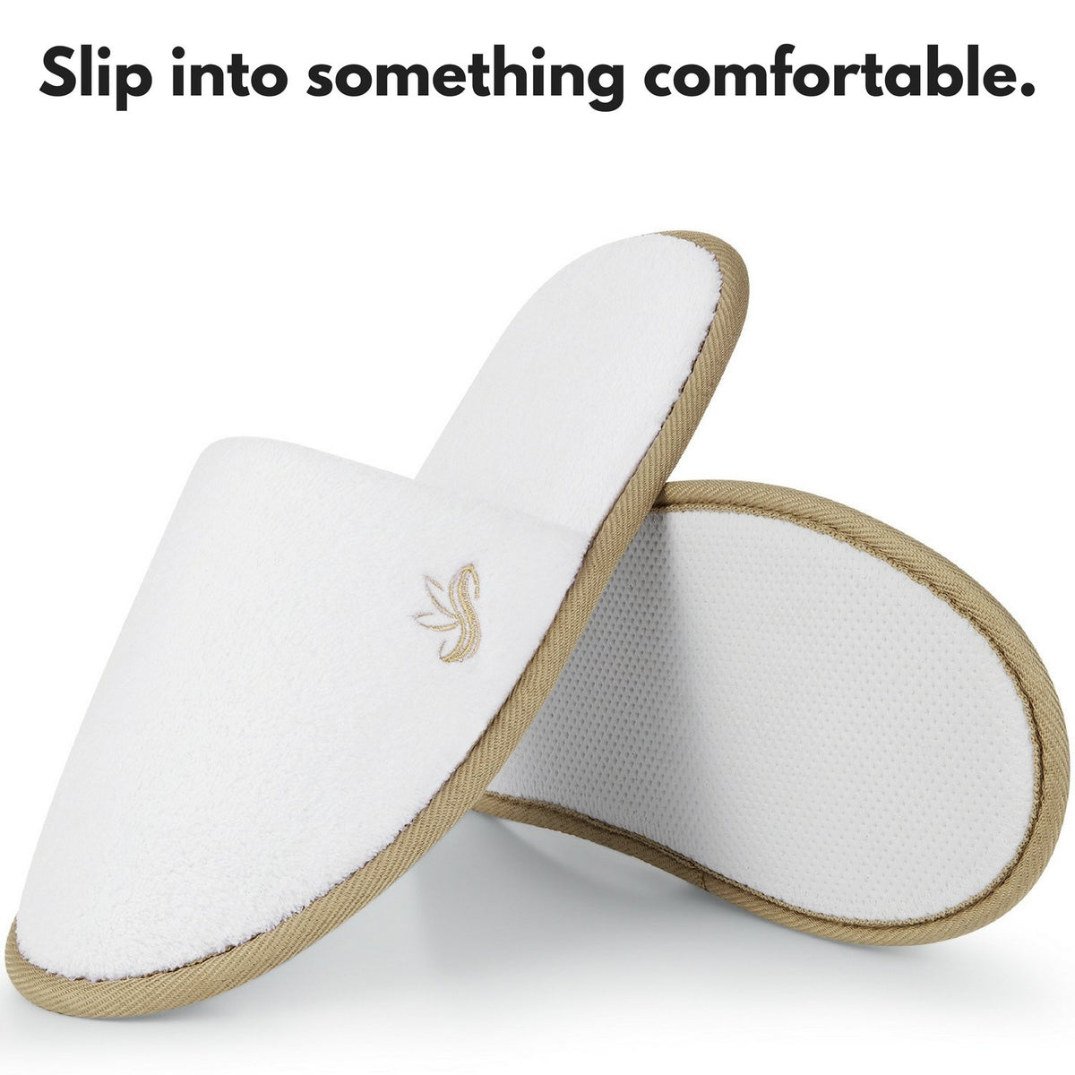Bergman Kelly Deluxe Padded Spa Slippers - 12 Pairs