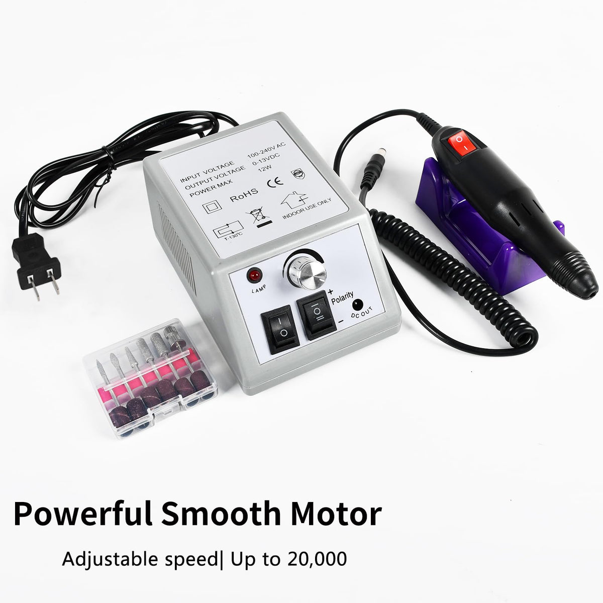 Gel Nail Polish Kit with UV/LED Lamp and Nail Drill