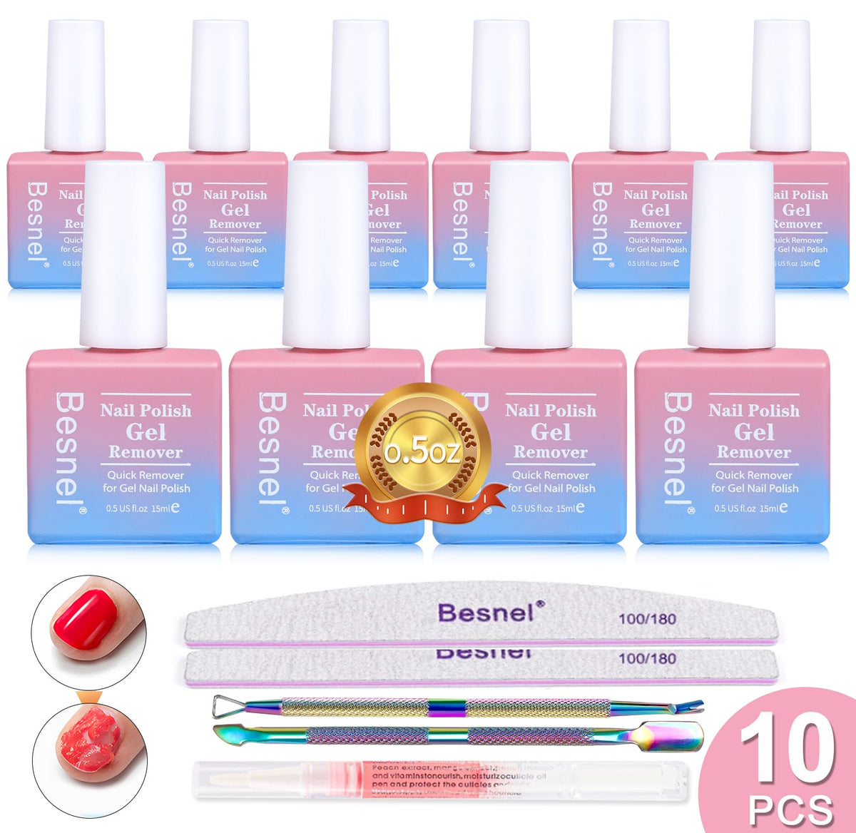 0.5 Fl Oz Gel Nail Polish Remover