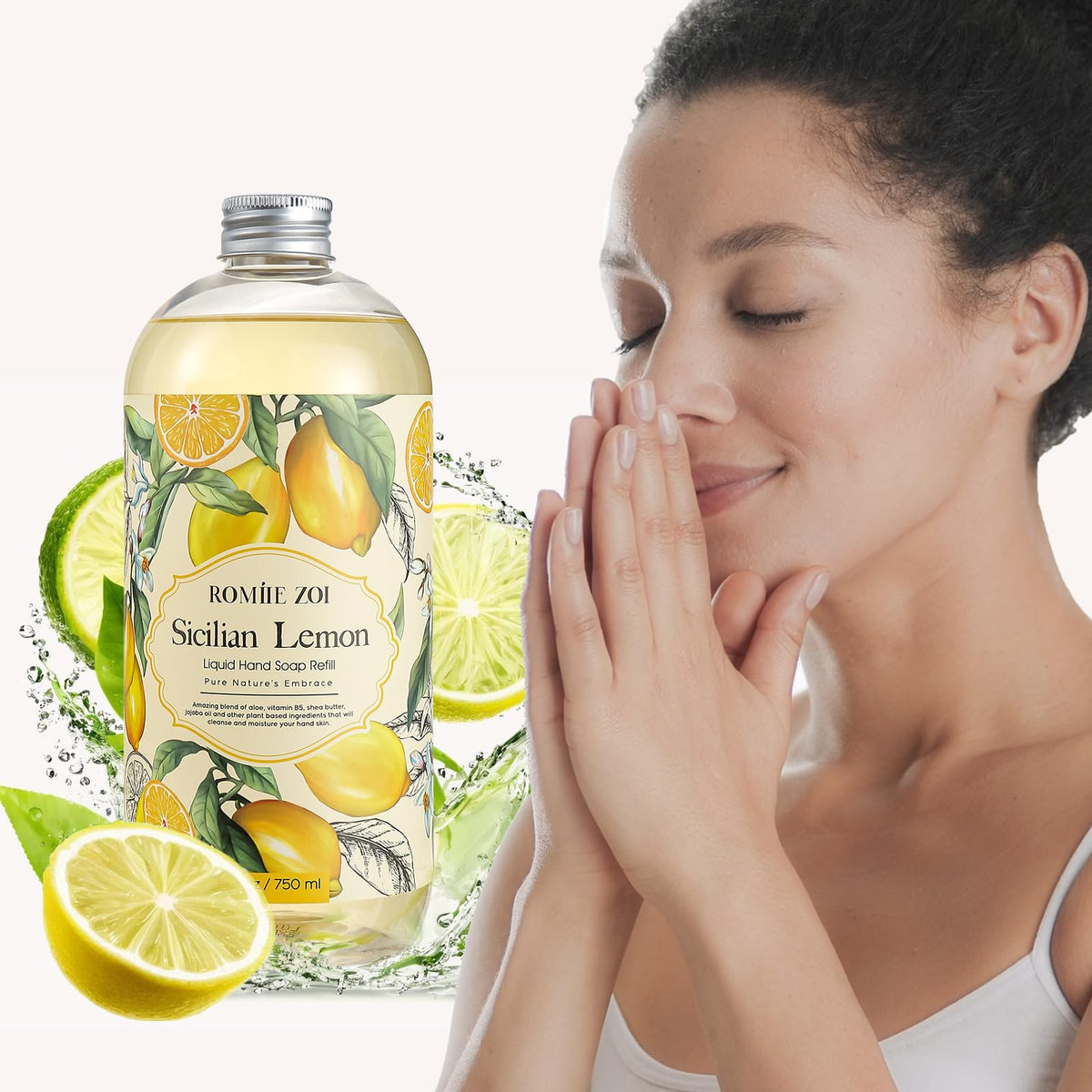 ROMIIE ZOI Liquid Hand Soap Refills, Gentle Moisturizing Formula