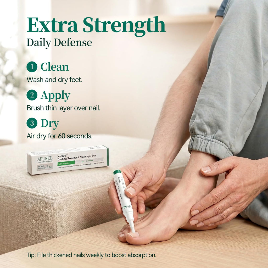 Apuree Antifungal Nail Pen with 1% Tolnaftate and Tea Tree Oil