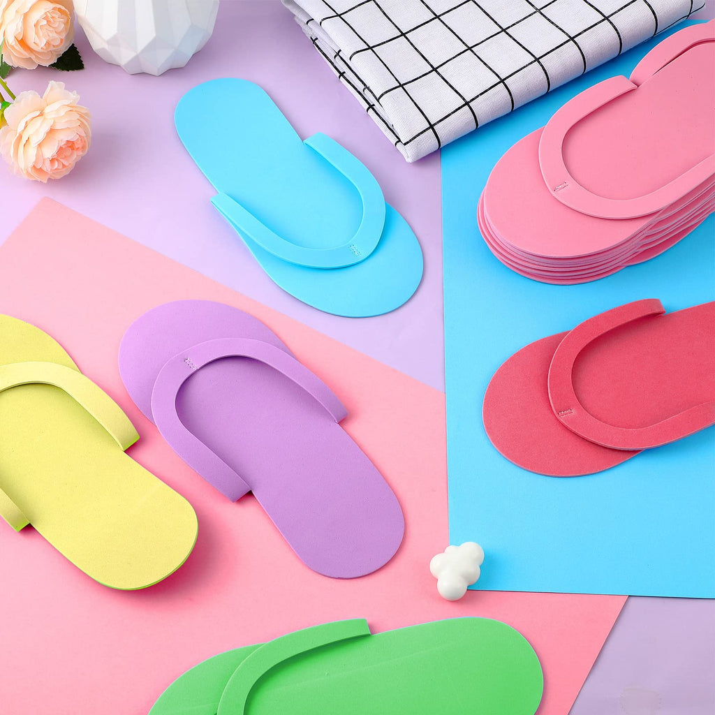 Geyoga Disposable EVA Foam Pedicure Slippers for Spa and Salon Use