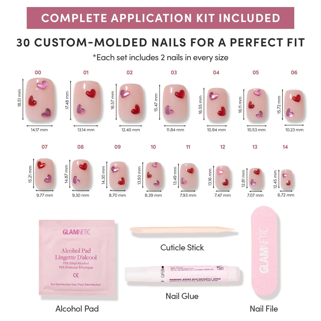 Glamnetic Press-On Nail Kit - Salon-Style Fake Nails