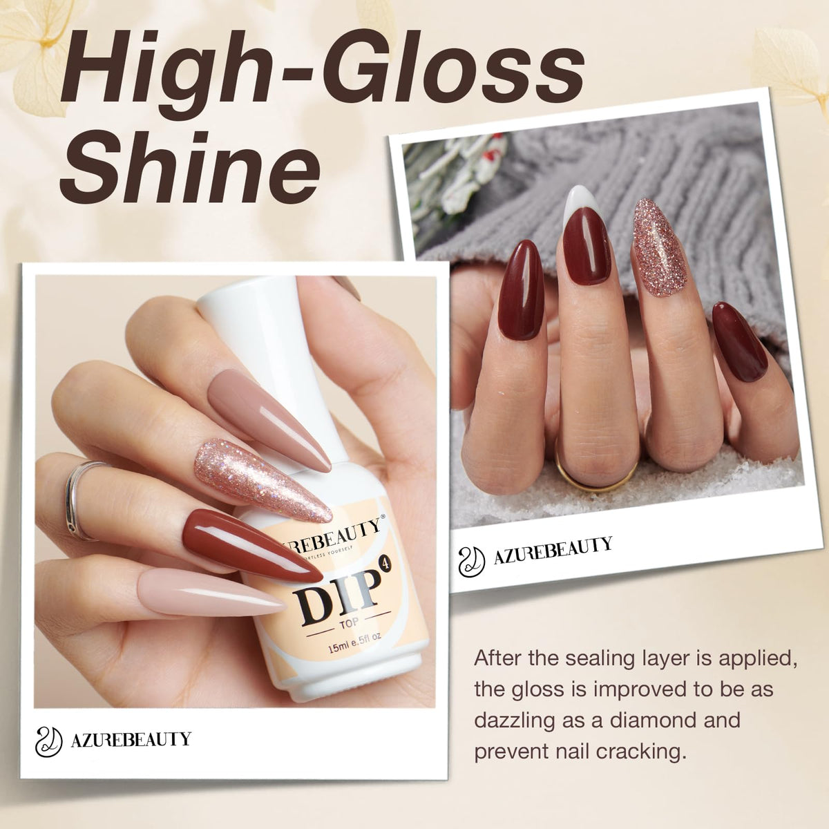 AzureBeauty 5-Piece Dip Powder Liquid Set for Nail Kits