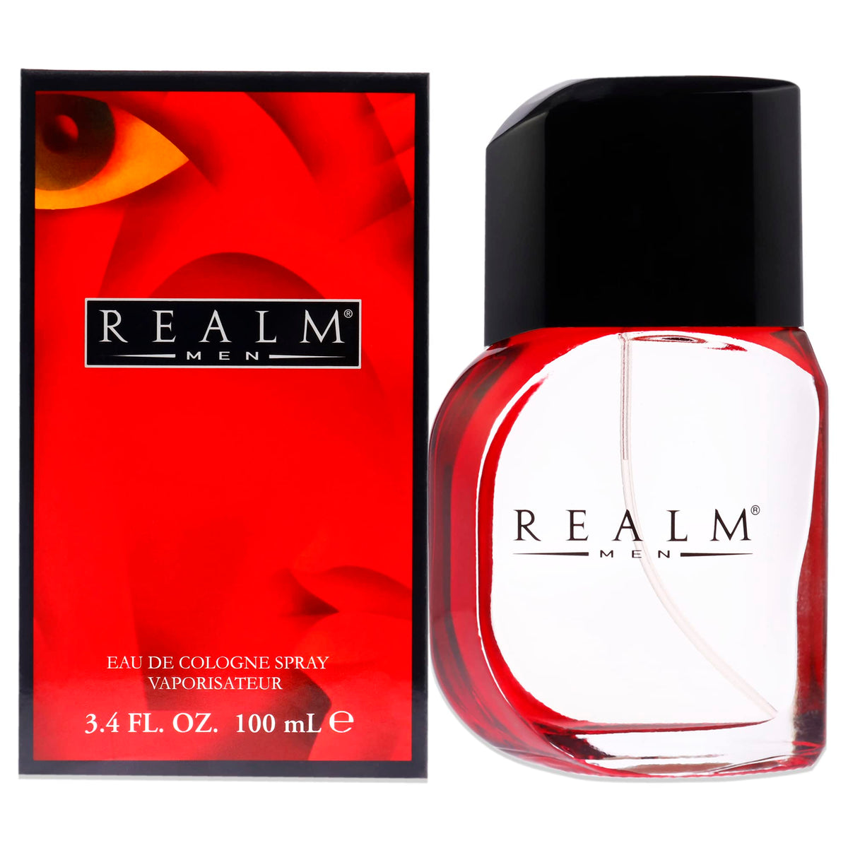 Erox Realm Men Red Eau de Cologne Spray, 3.4 Fl Oz