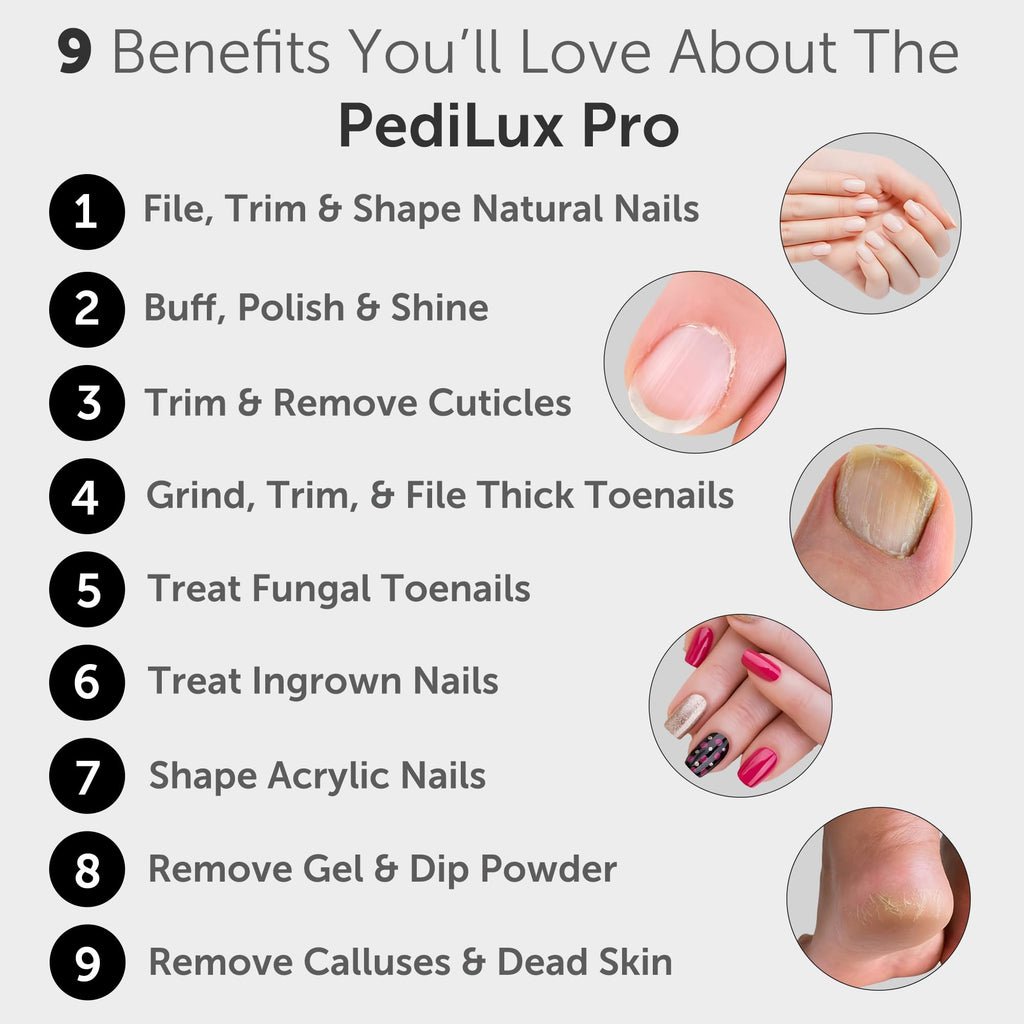 UTILYZE PediLux Pro Cordless Electric Manicure & Pedicure Kit