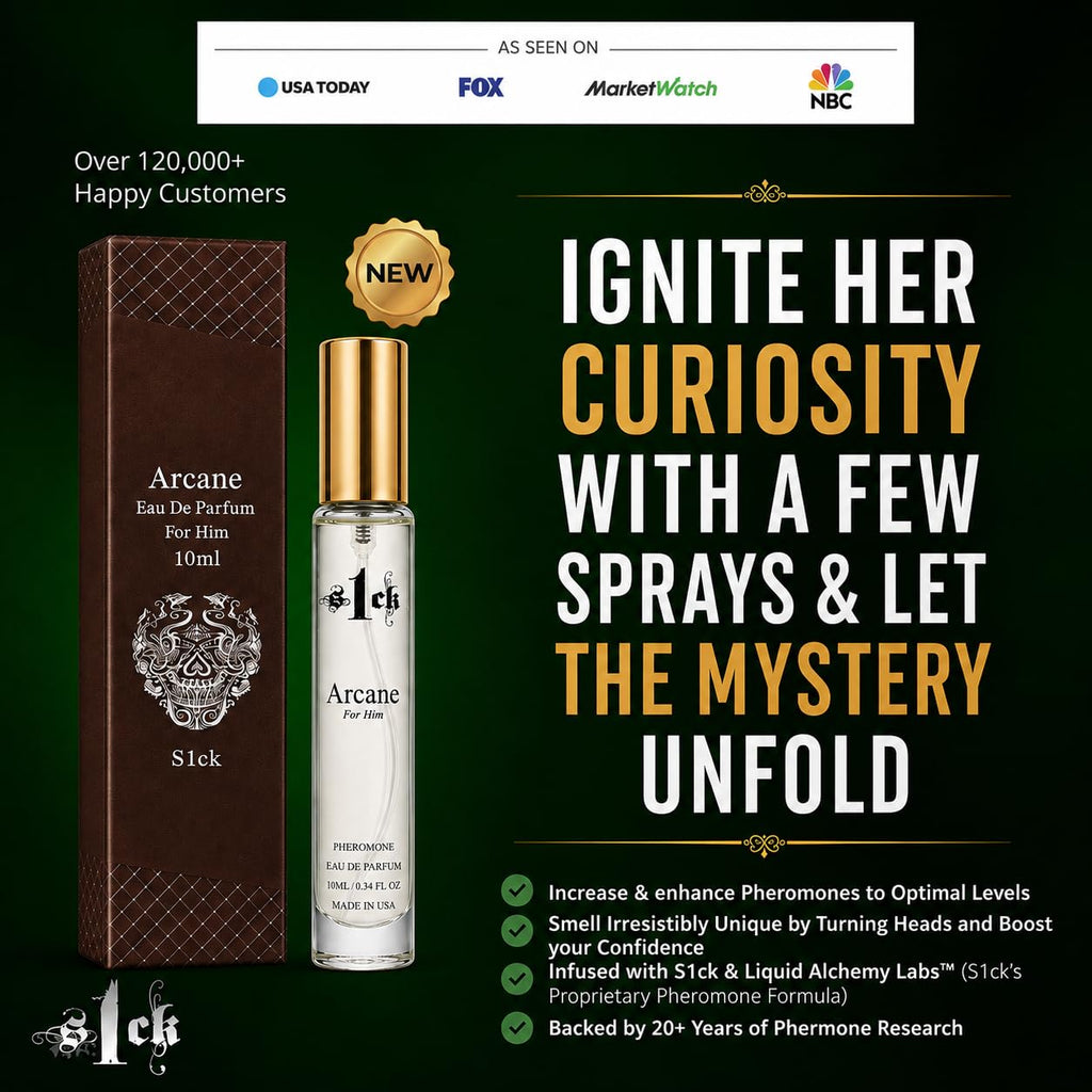 Arcane Pheromone-Infused Cologne for Men, Pineapple Scent, 10ml