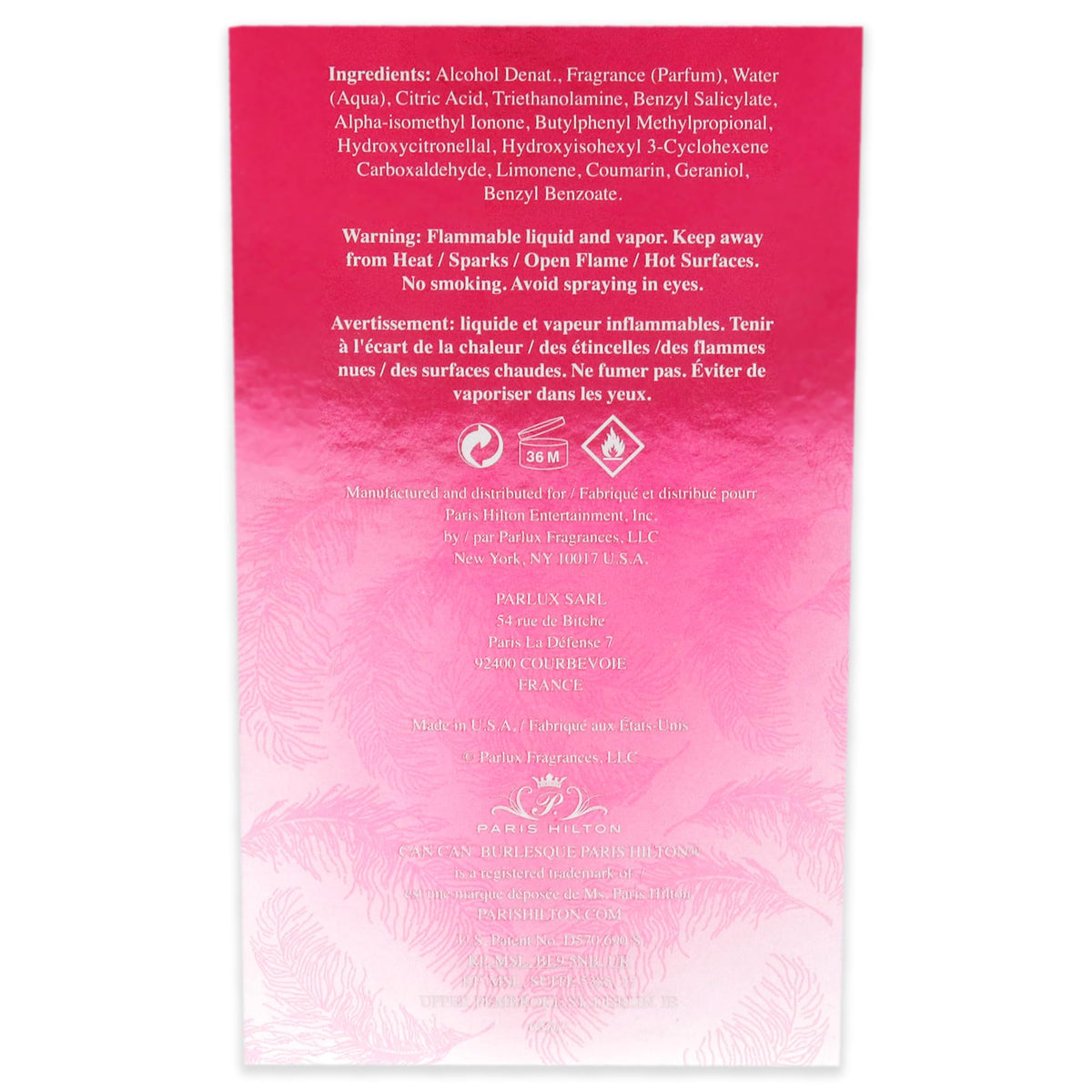 Paris Hilton Can Can Burlesque Eau de Parfum Spray for Women, 3.4 Fl Oz