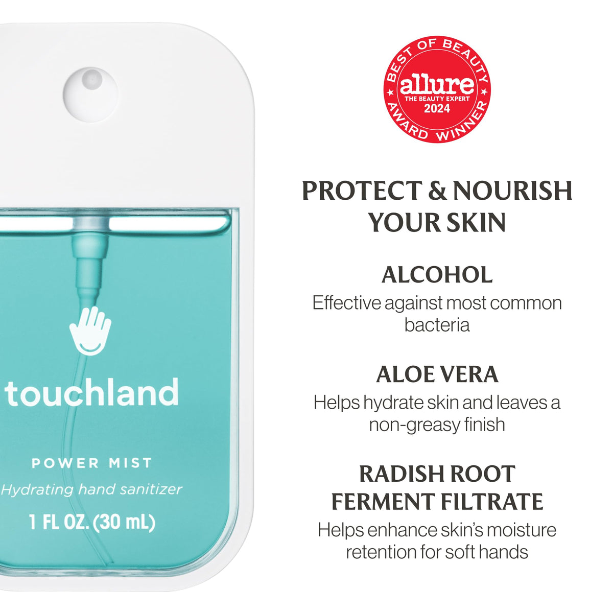 Touchland Dream 5 Hydrating Hand Sanitizer Spray & Case Gift Set