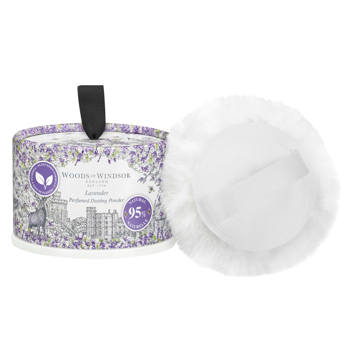 Woods of Windsor Lavender Dusting Powder with Body Puff