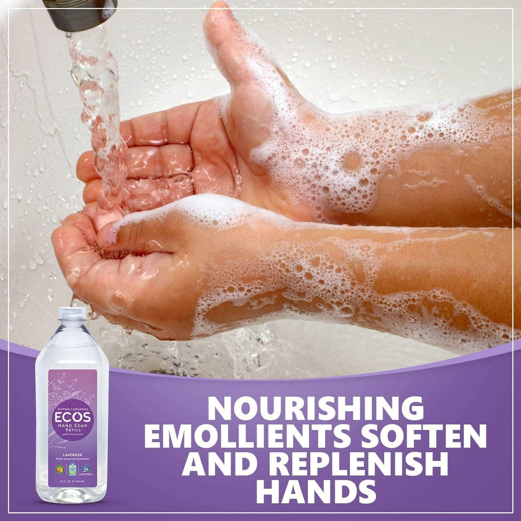 Earth Friendly Products Lavender Hand Soap Refill, 2 Pack, 32 oz Each