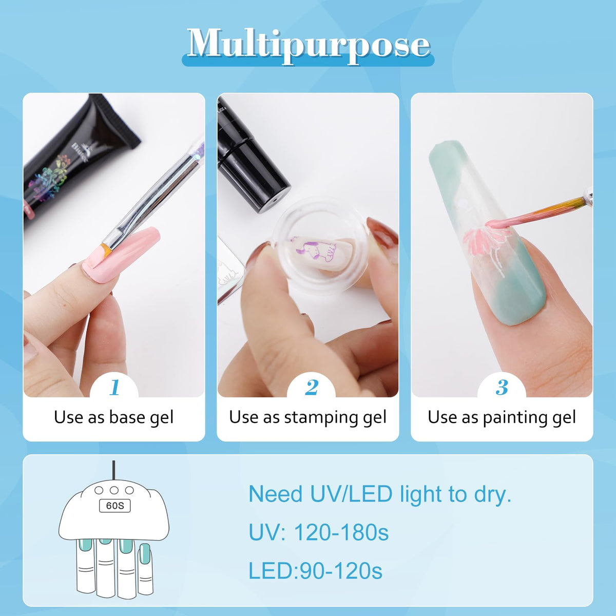 Biutee Nail Stamping Gel Polish Set
