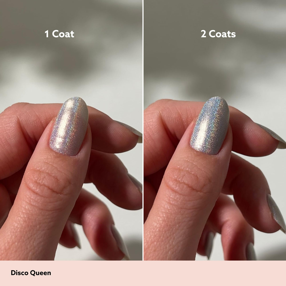 Dazzle Dry Nail Lacquer Step 3 – Disco Queen Silver Holographic, 0.5 fl oz