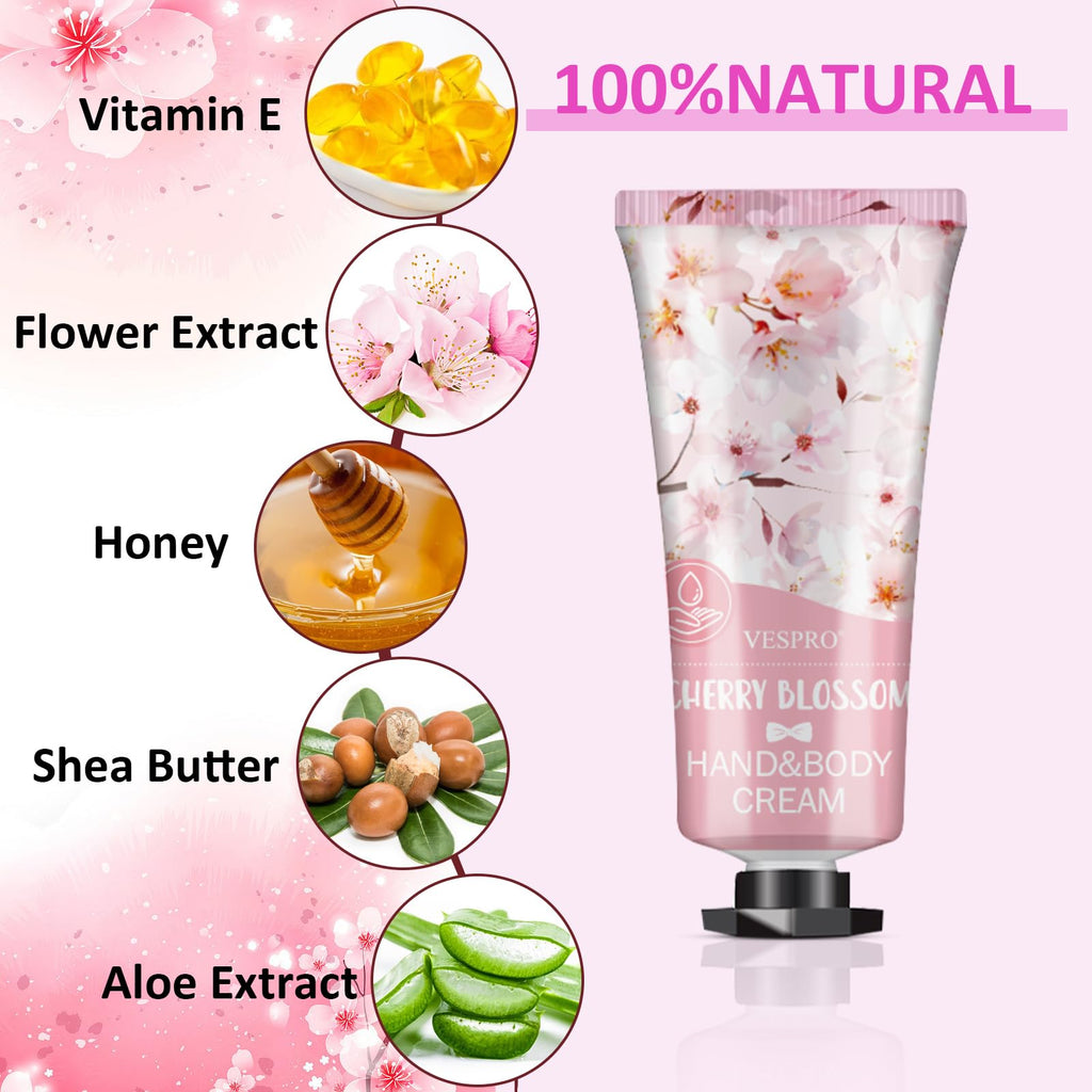 VESPRO Hand Cream Set, Mini Moisturizing Hand Lotion