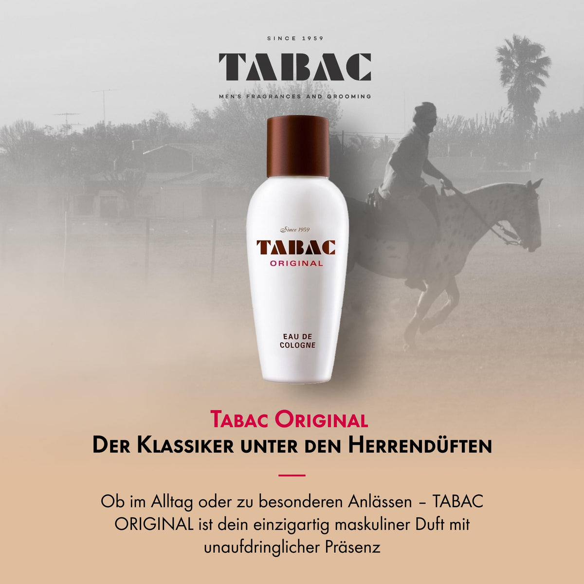 Maurer & Wirtz Tabac Original Eau de Cologne Splash for Men, 10.1 Fl Oz