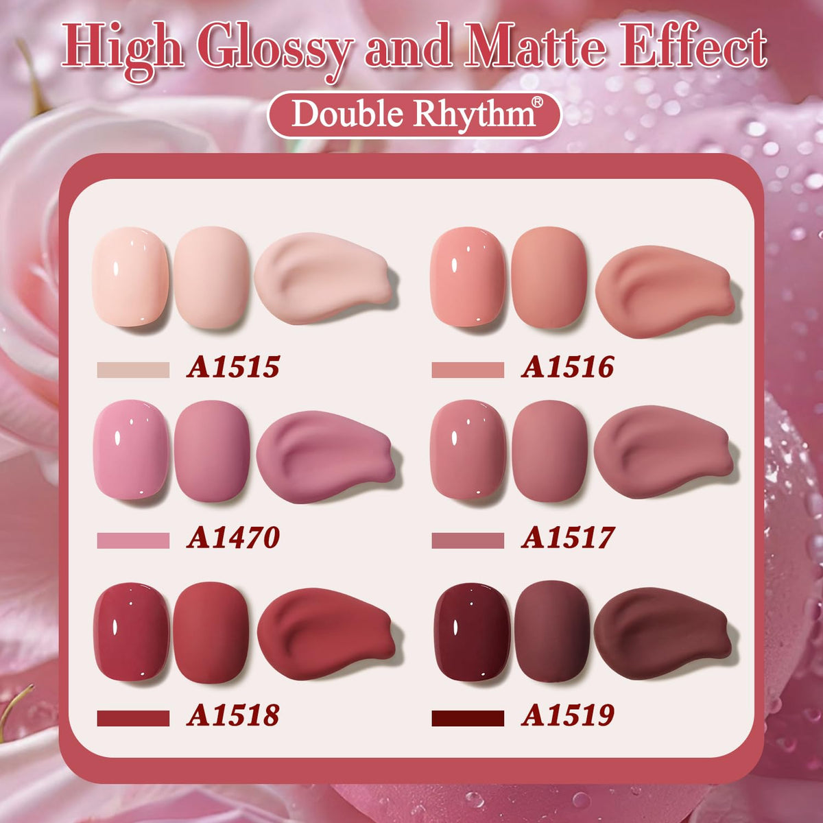 Double Rhythm 6-Piece 15 mL Gel Polish Set