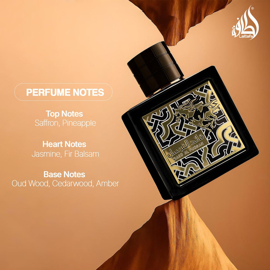 Lattafa Eau de Parfum Spray, 3.04 Fl Oz, Pack of 1
