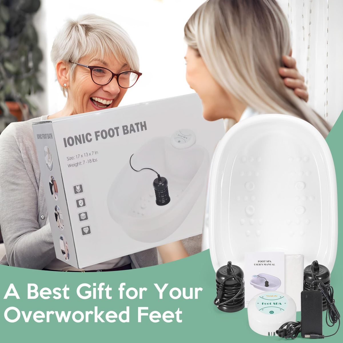 Ionic Foot Bath Detox Machine with 3 Ionic Arrays