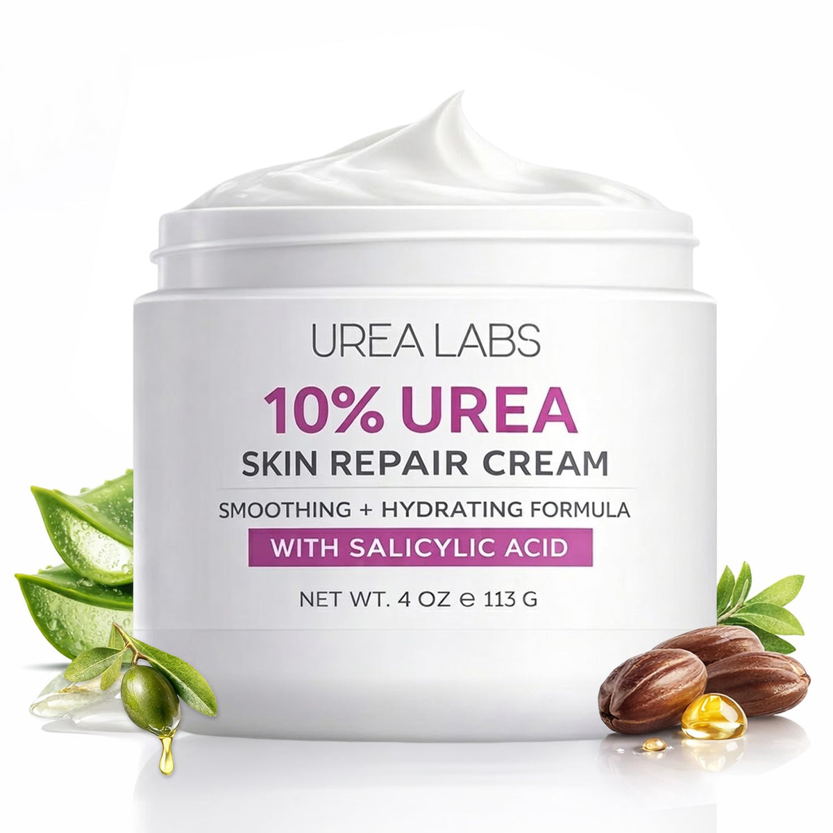 10% Urea Cream with Aloe Vera, Jojoba Oil & Salicylic Acid, 150ml