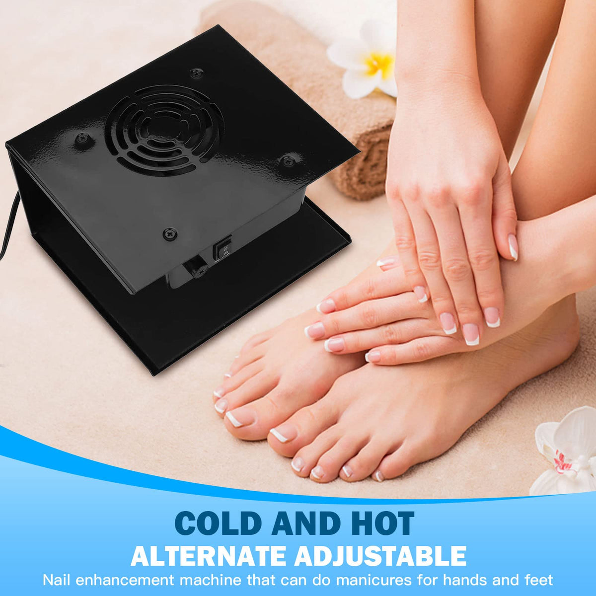 Nail Dryer Fan for Gel and Regular Polish, 110V 300W Hot & Cool Air