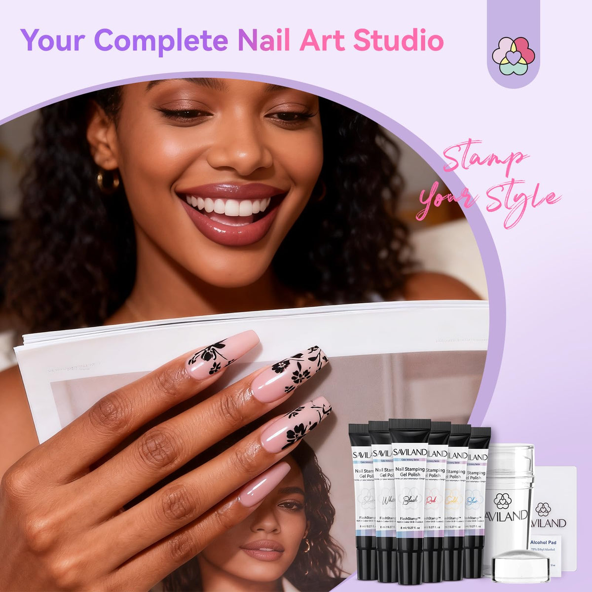SAVILAND Nail Art Stamping Product