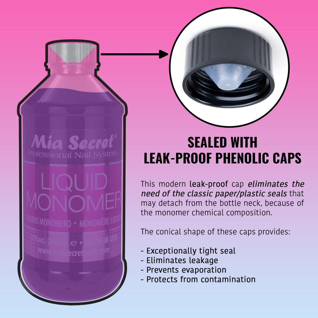 Mia Secret 32 oz Liquid Monomer for Professional Acrylic Nails