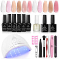 Beetles Gel Nail Polish Kit with UV LED Nail Lamp