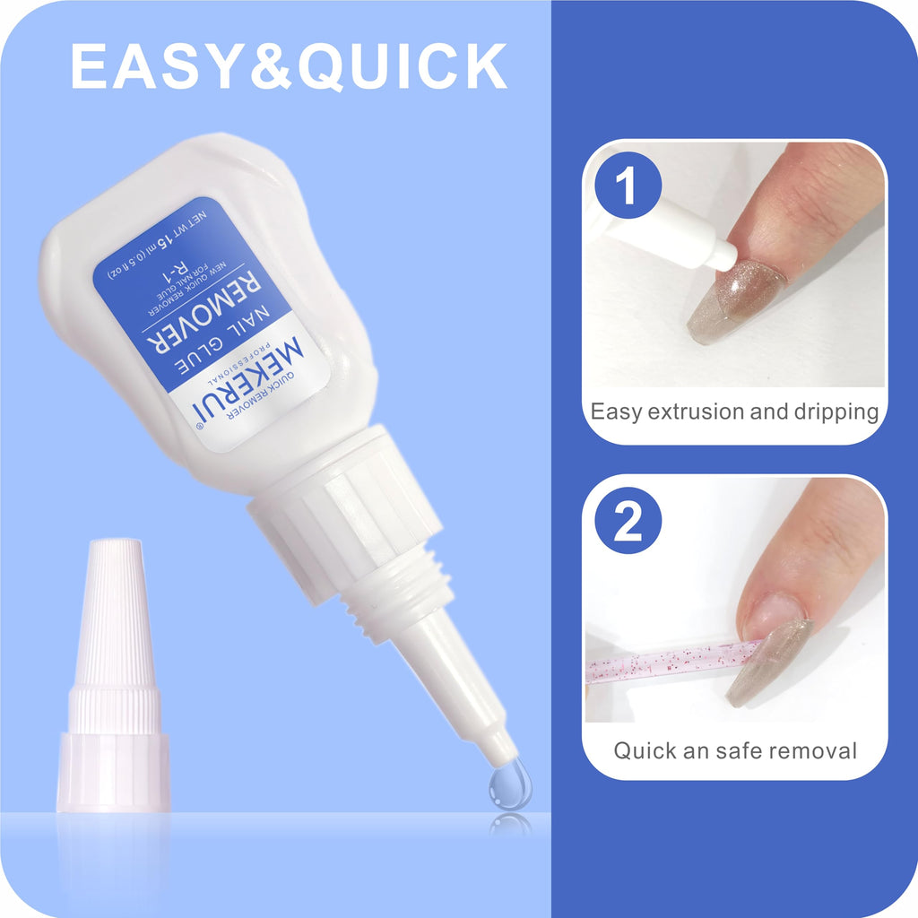 Mekerui G-1 & R-1 Nail Glue and Remover Kit
