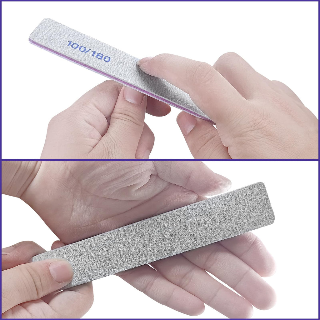HomeyEra 100/180 Grit Double-Sided Nail Files