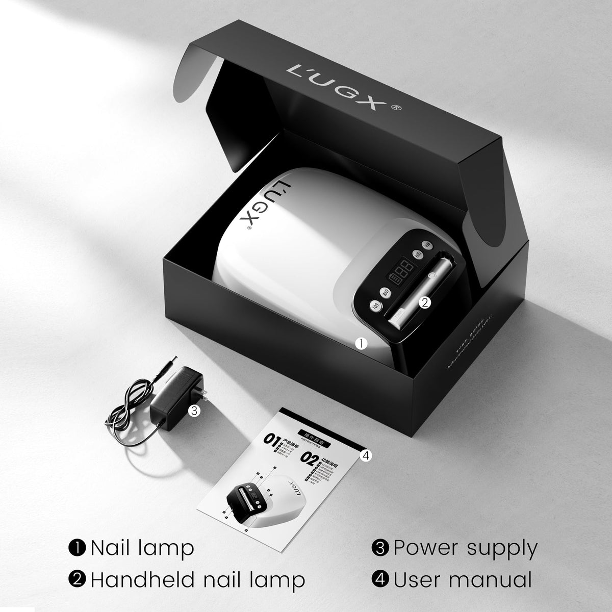 L'UGX 2-in-1 UV LED Nail Lamp for Gel Nails