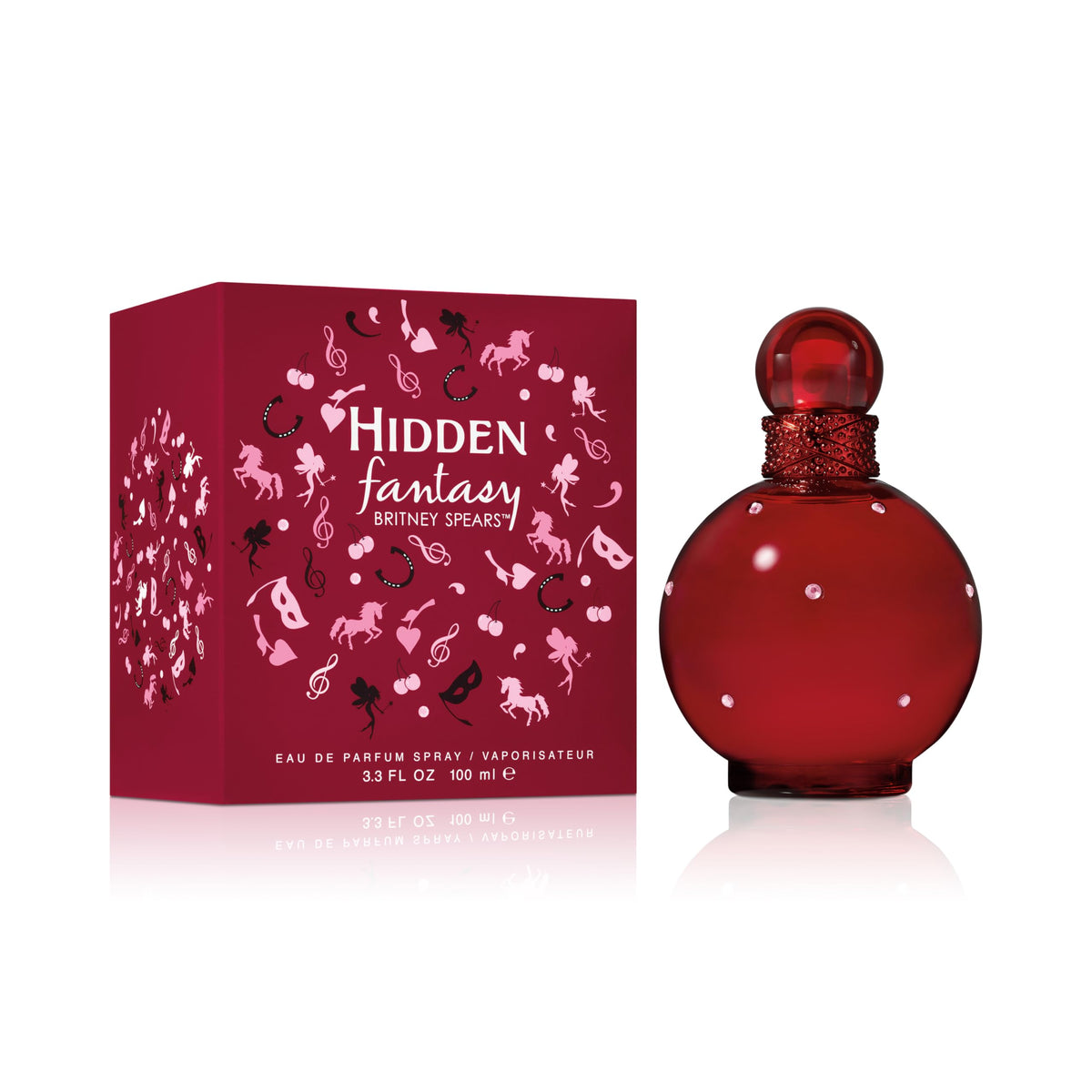 Britney Spears Hidden Fantasy Eau de Parfum Spray for Women, 3.3 Fl Oz