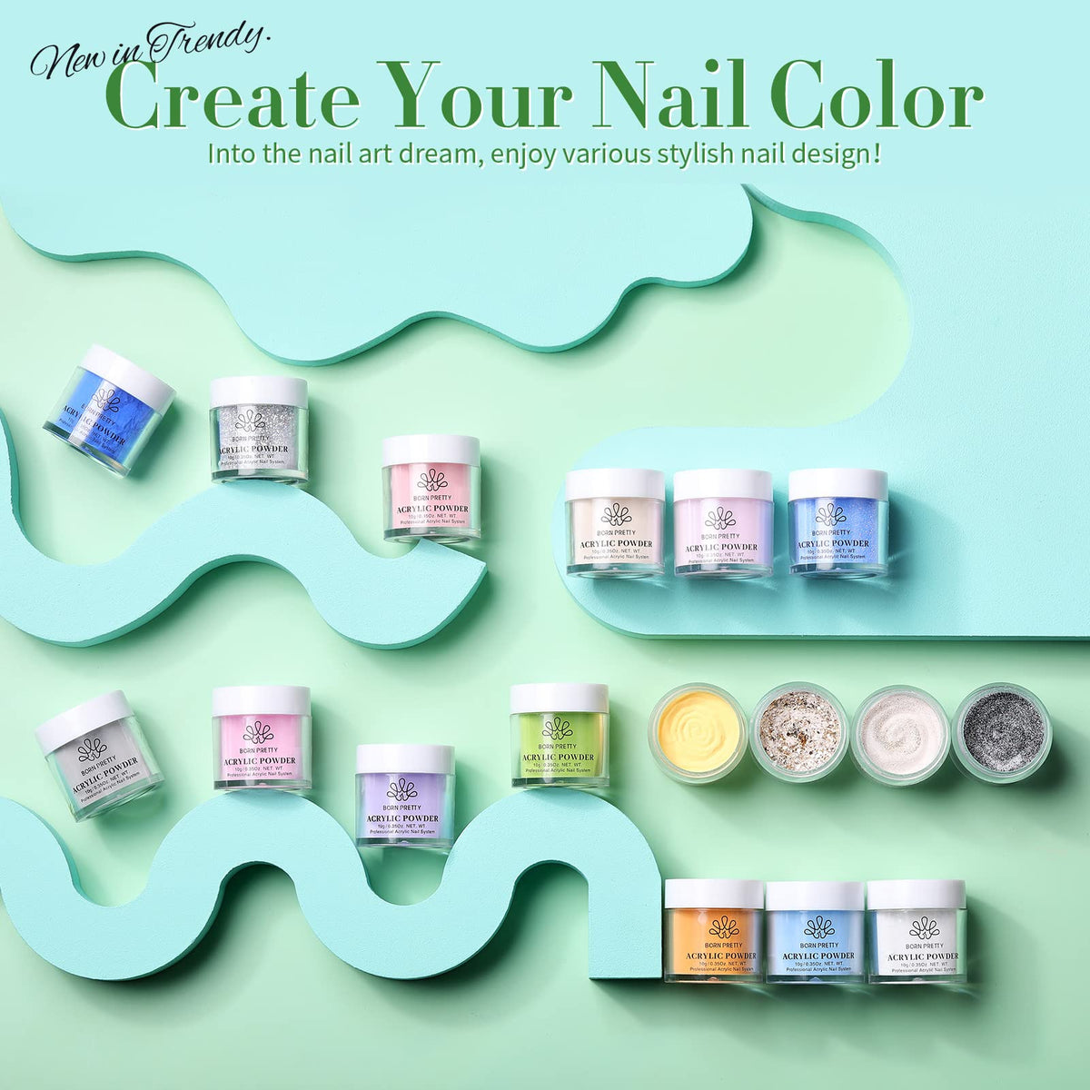BORN PRETTY Acrylic Powder for Nail Art
