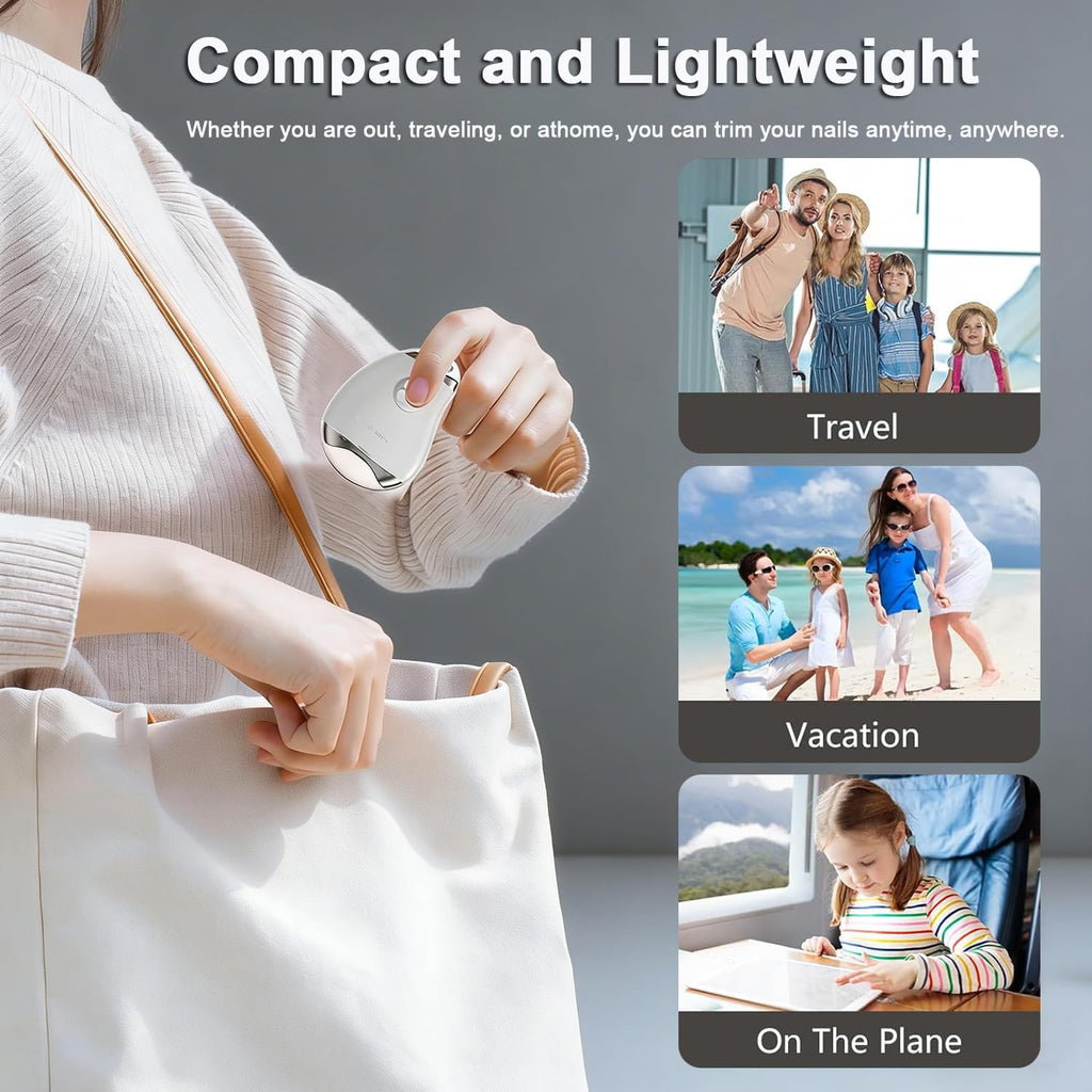 Rechargeable 4-in-1 Electric Nail Clipper with LED Light
