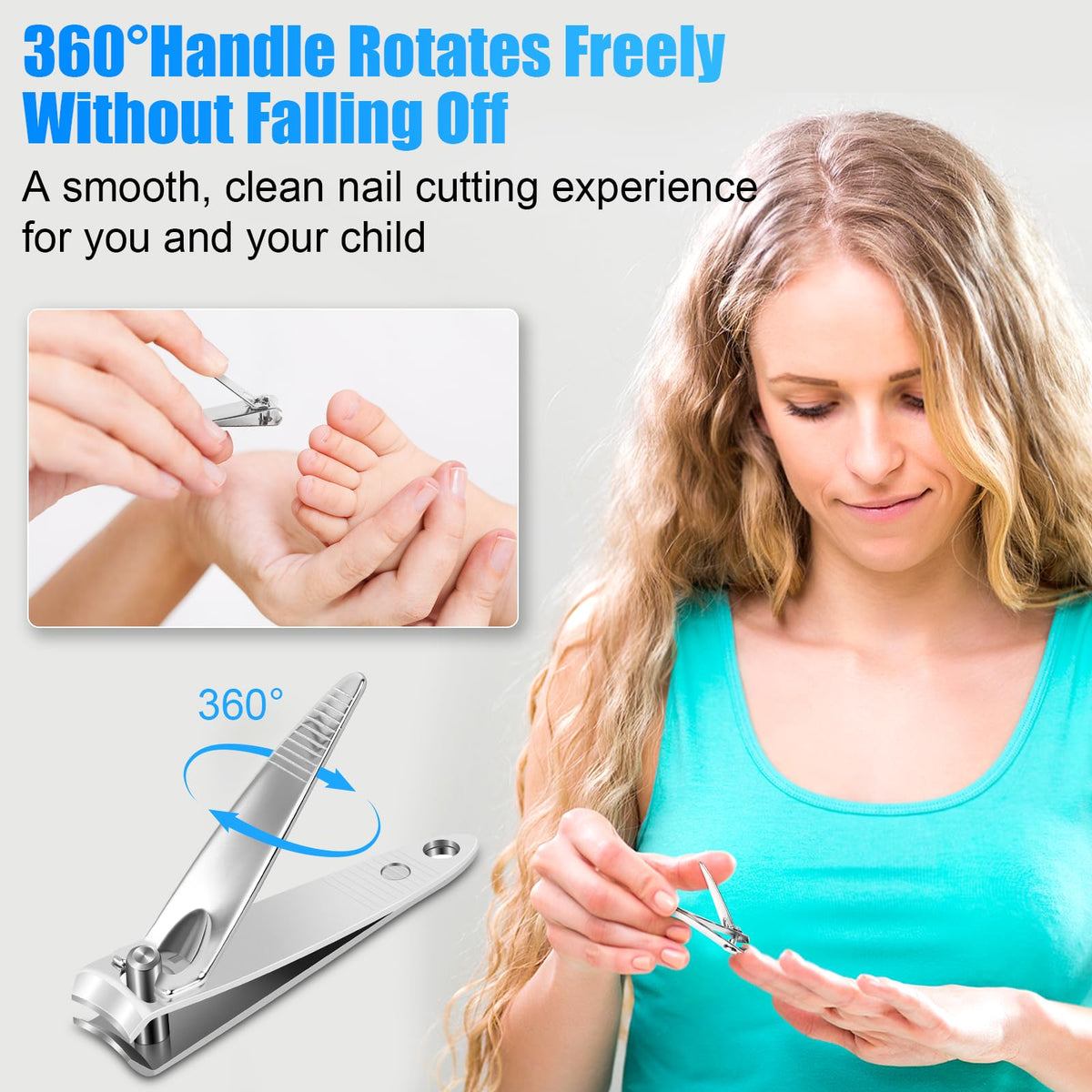 Portable Stainless Steel Nail Clippers