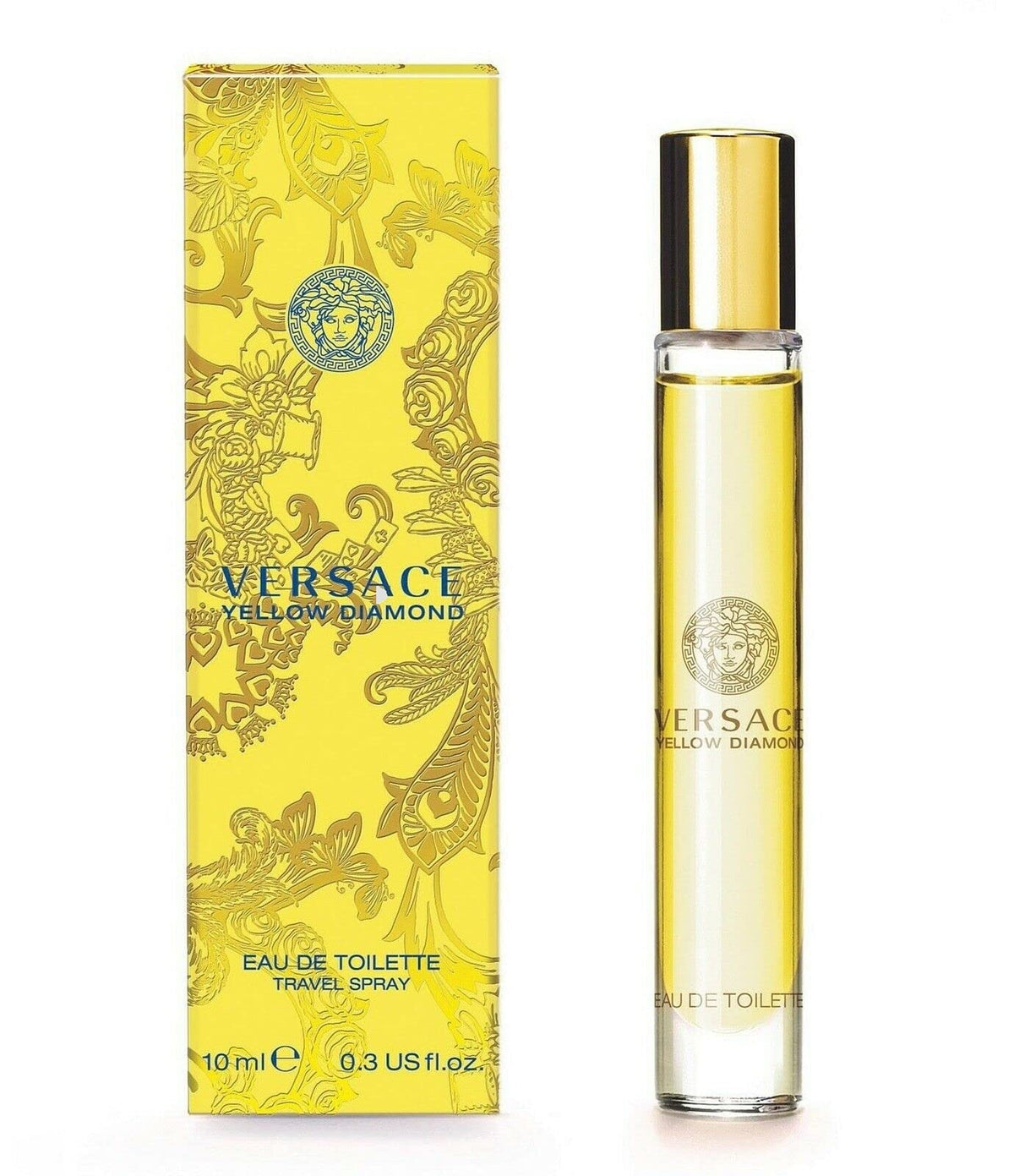 Versace Yellow Diamond Eau de Toilette Travel Spray for Women, 0.3 oz