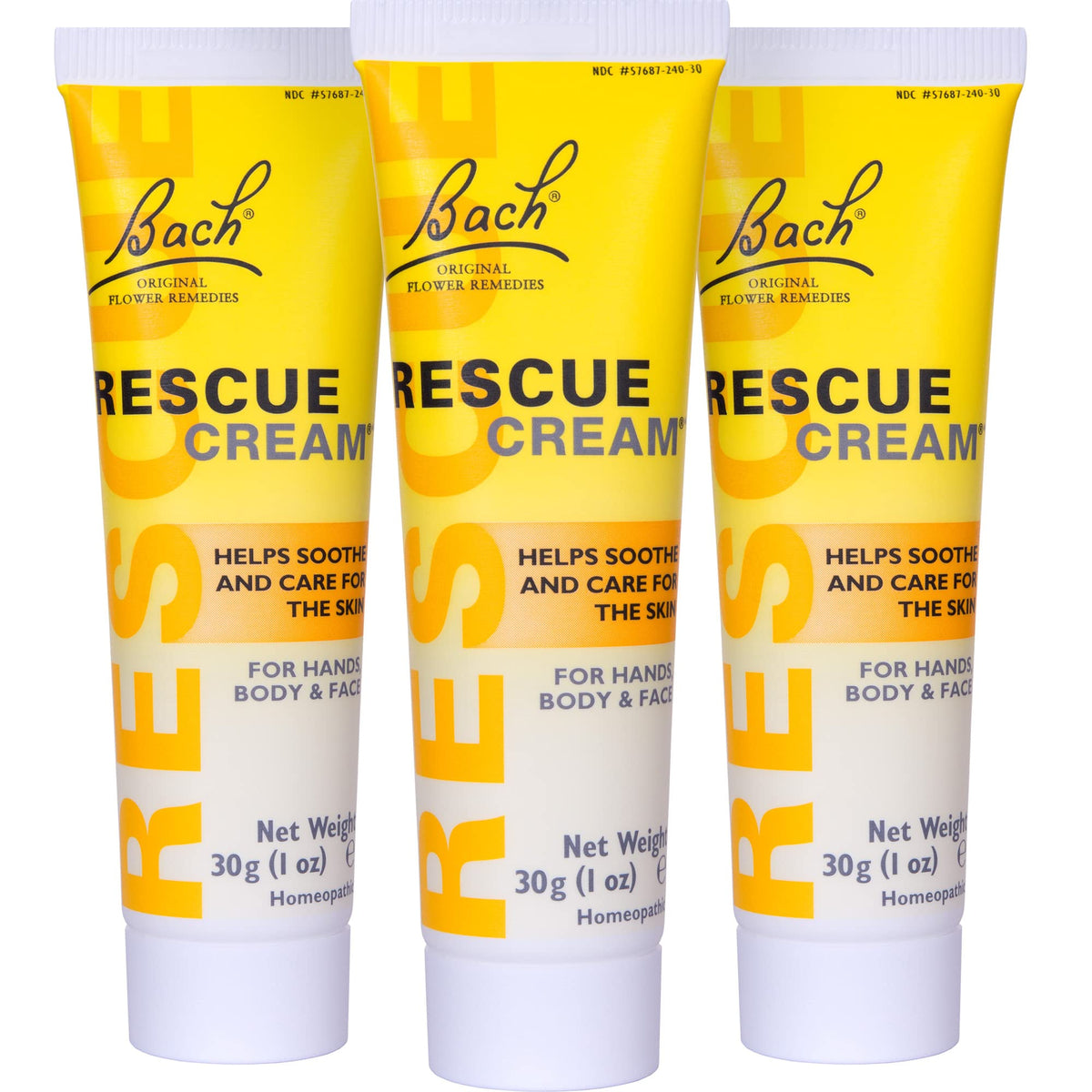 Bach Rescue Cream Hydrating Shea Butter Skincare, Fragrance-Free